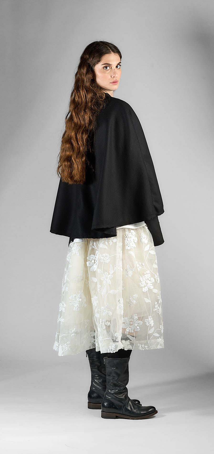 DANIELE BASTA LEATHER AND SILVER JACKET